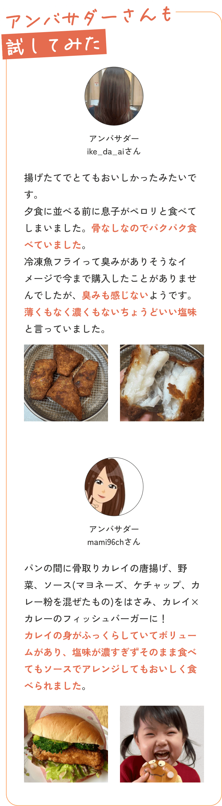 アンバサダーさんも 試してみた